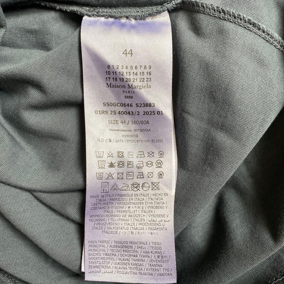 マルジェラ、半袖 Tシャツ、オーバーサイズ、ブラック、サイズ44
