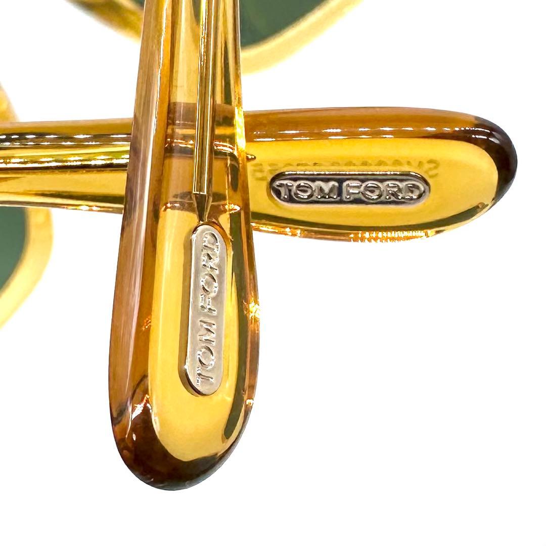 未使用✨TOM FORD サングラス FT751-F スクエア クリアイエロー