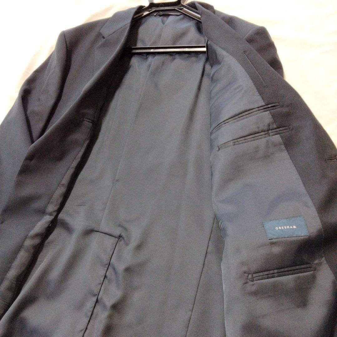 【未使用品】GRESHAM ネイビーブレザー スーパー100's　Ｅ8