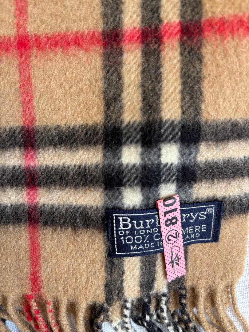 Burberry マフラー　ノバチェック　カシミヤ100