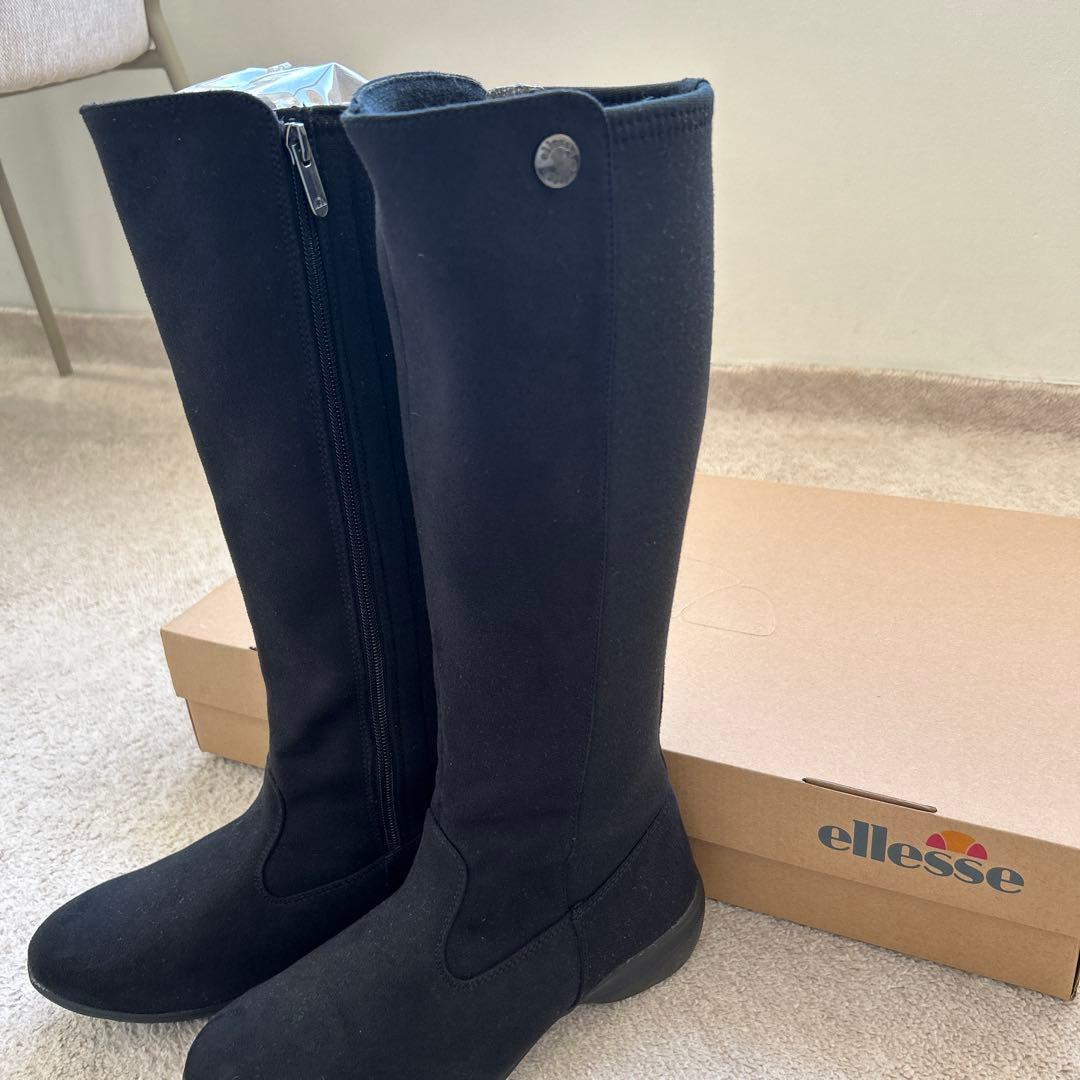 お値引き❗️新品　ellesseロングブーツ　ブラック　M