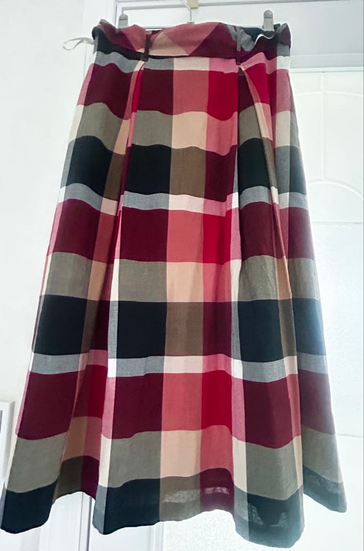 【BLUE LABEL CRESTBRIDGE】チェックロングスカート 36