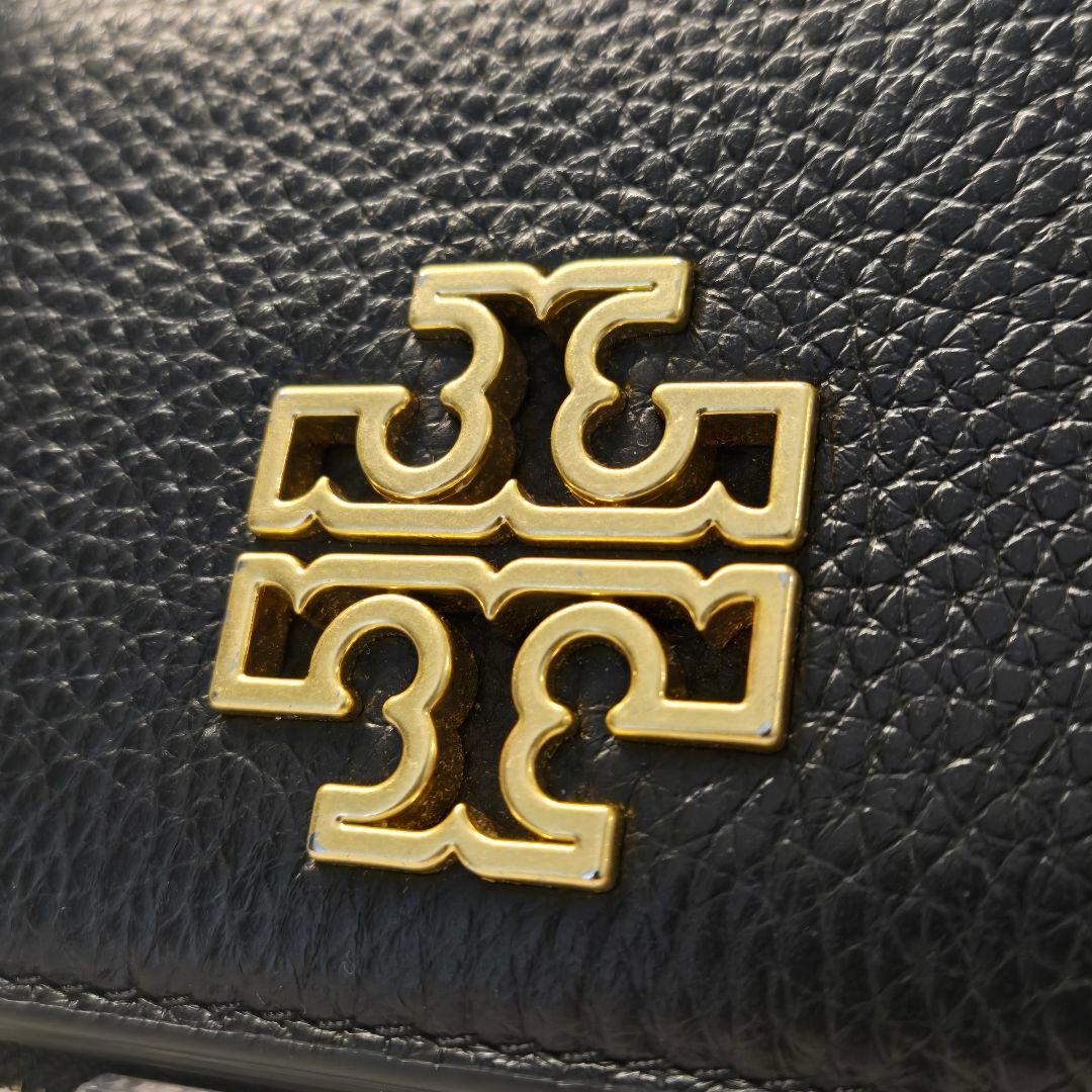 美品　Tory Burch　トリーバーチ　レザー　財布　ラウンドジップ　黒