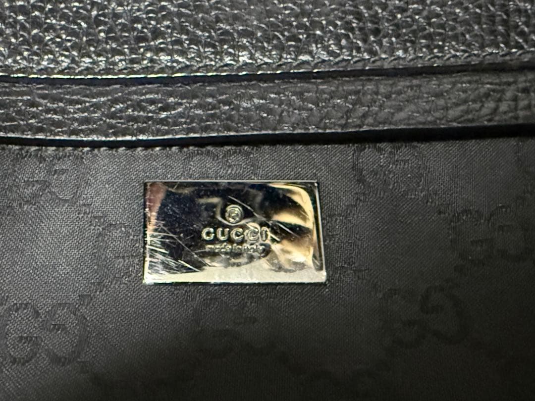 GUCCI グッチ ボディバッグ ウエストバッグ GGキャンバス ブラック