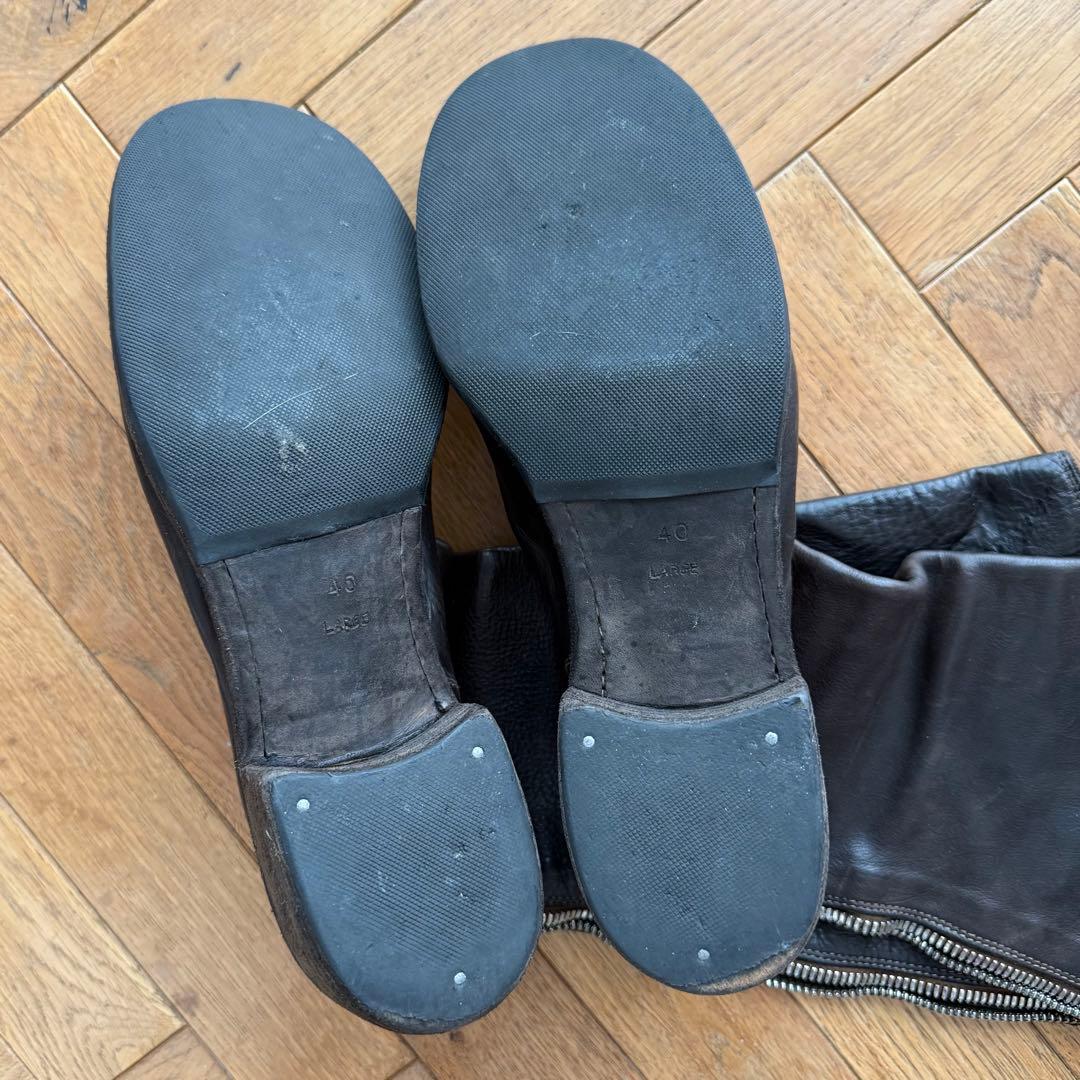 GUIDI グイディ バックジップロングブーツ 40
