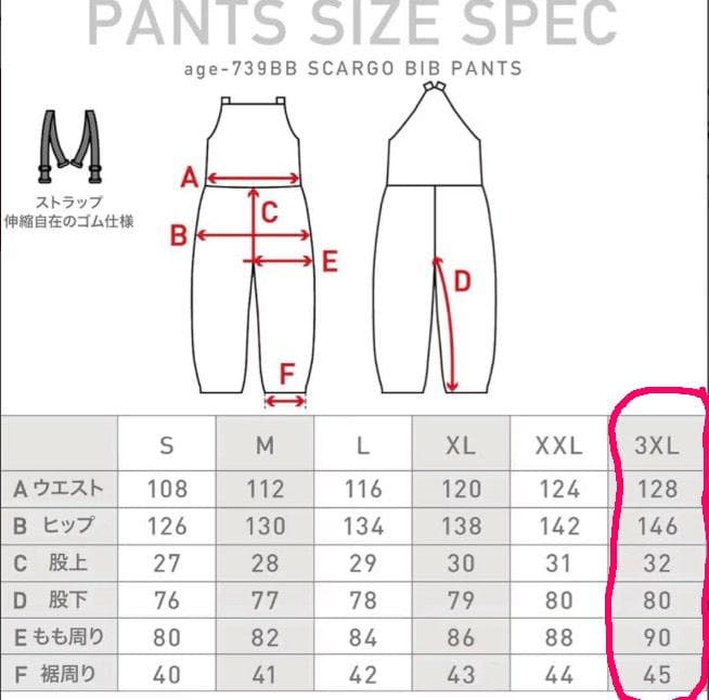 Namelessage スノーボード ビブパンツ XXXL ビッグシルエット