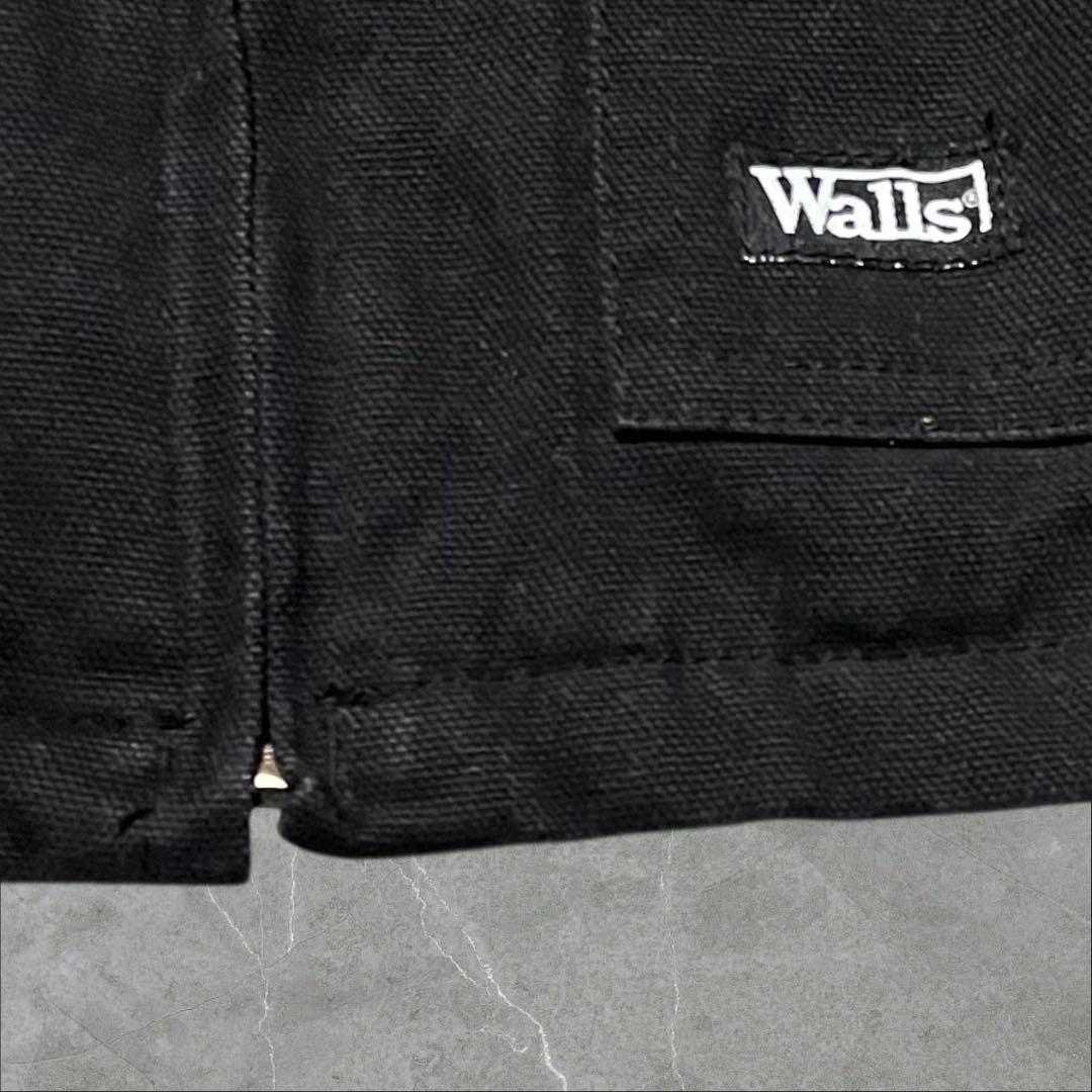 ひろし Wallsダックジャケット黒ワーク2XRビッグサイズ