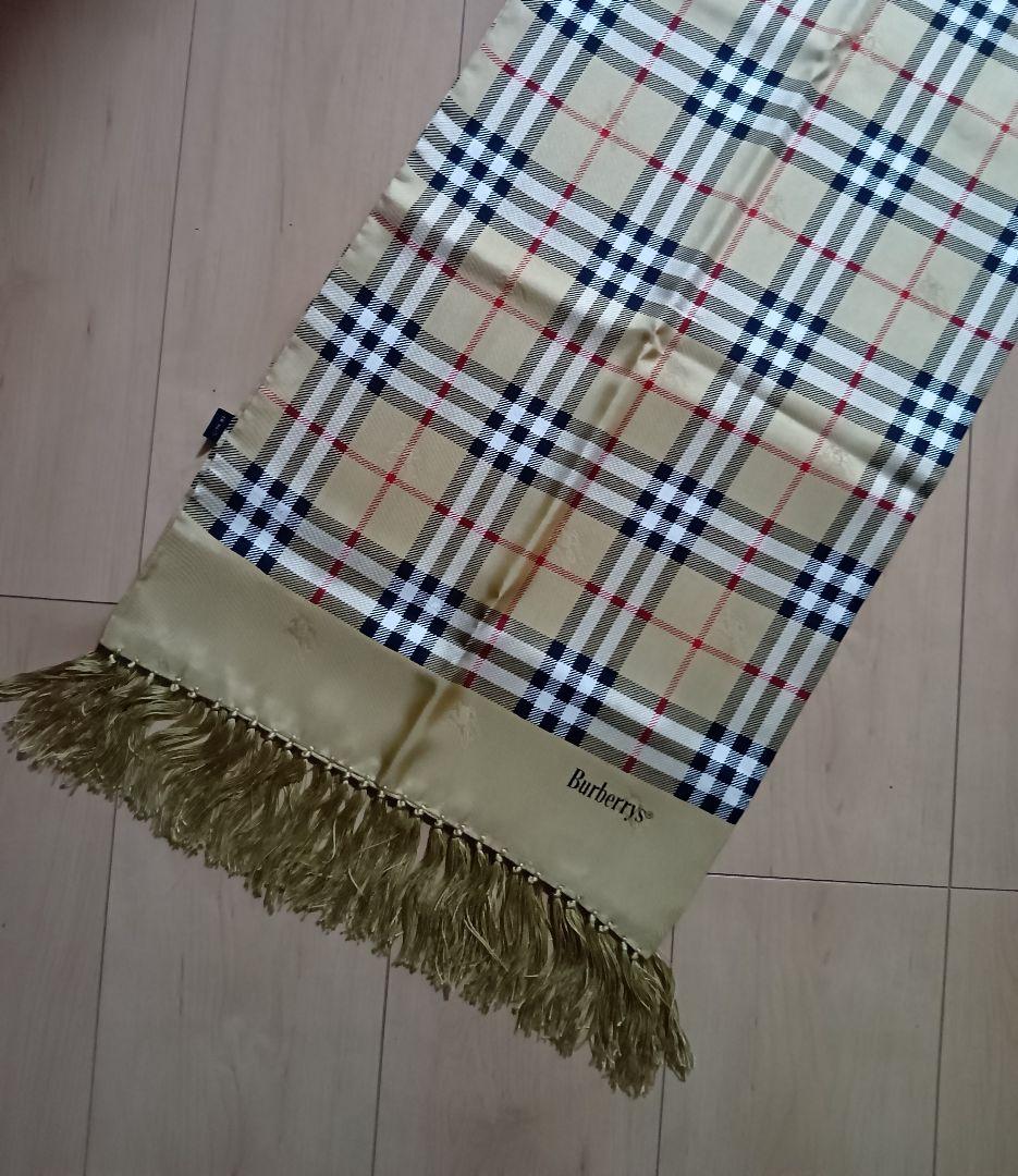 rag　美品 バーバリー シルク ストール