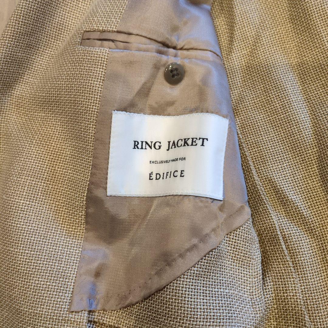 RING JACKET ÉDIFICE ベージュ テーラードジャケット