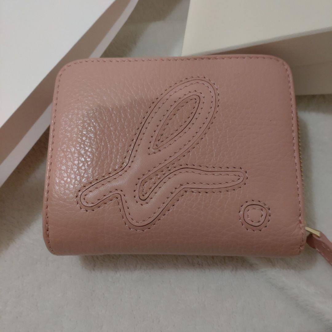 agnès b. ピンク 二つ折り財布　アニエスベー