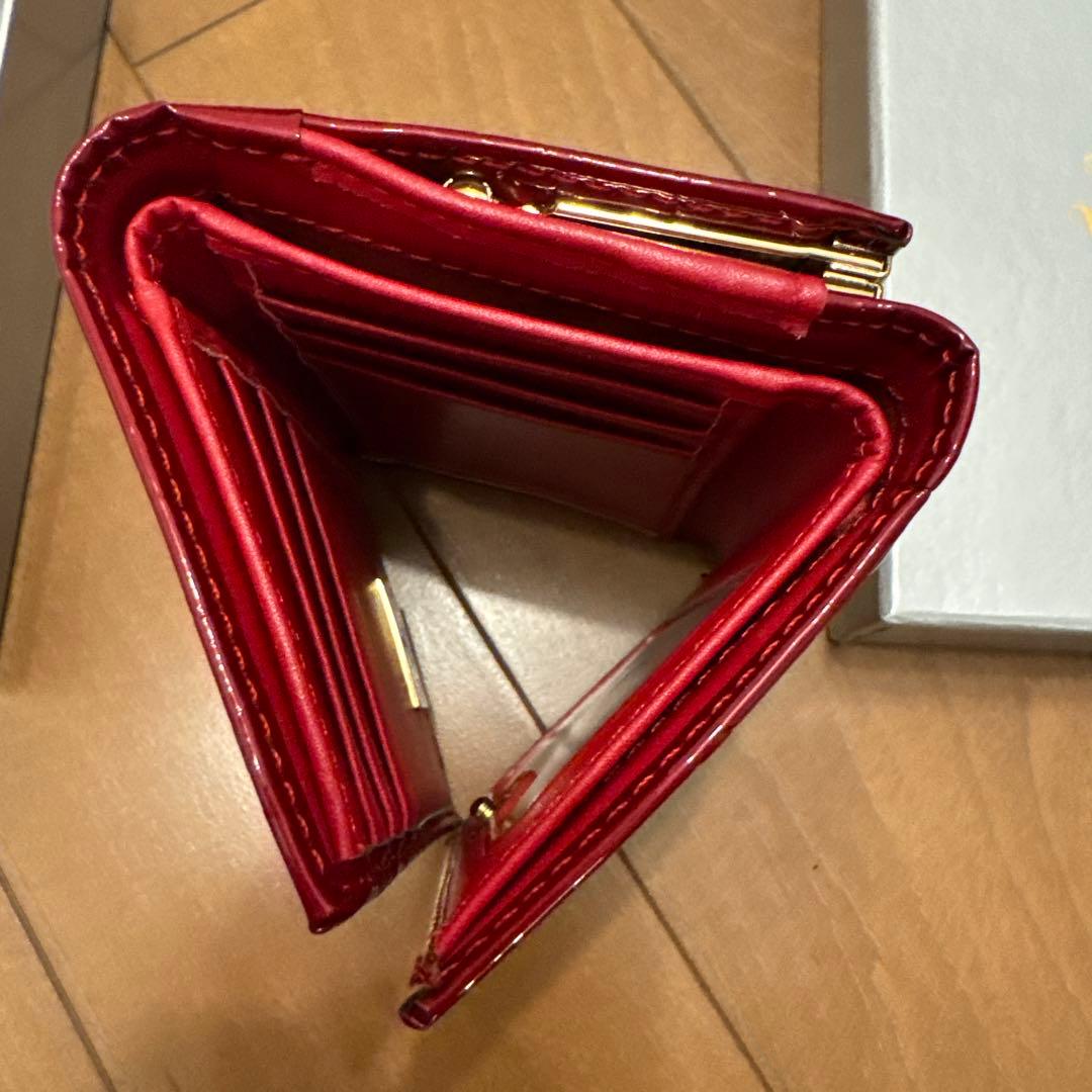 Vivienne Westwood エンボスロゴ 三つ折り財布 レッド