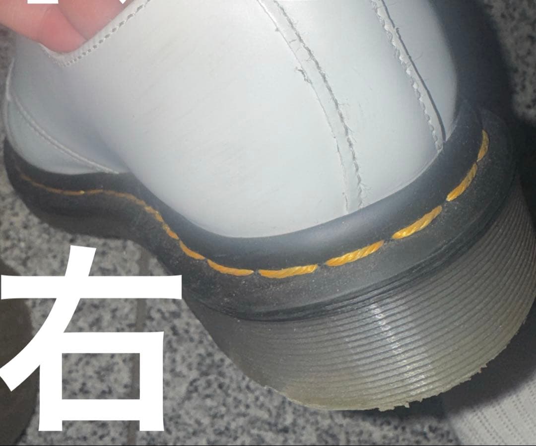 Dr. Martens ホワイト レースアップシューズ3ホール