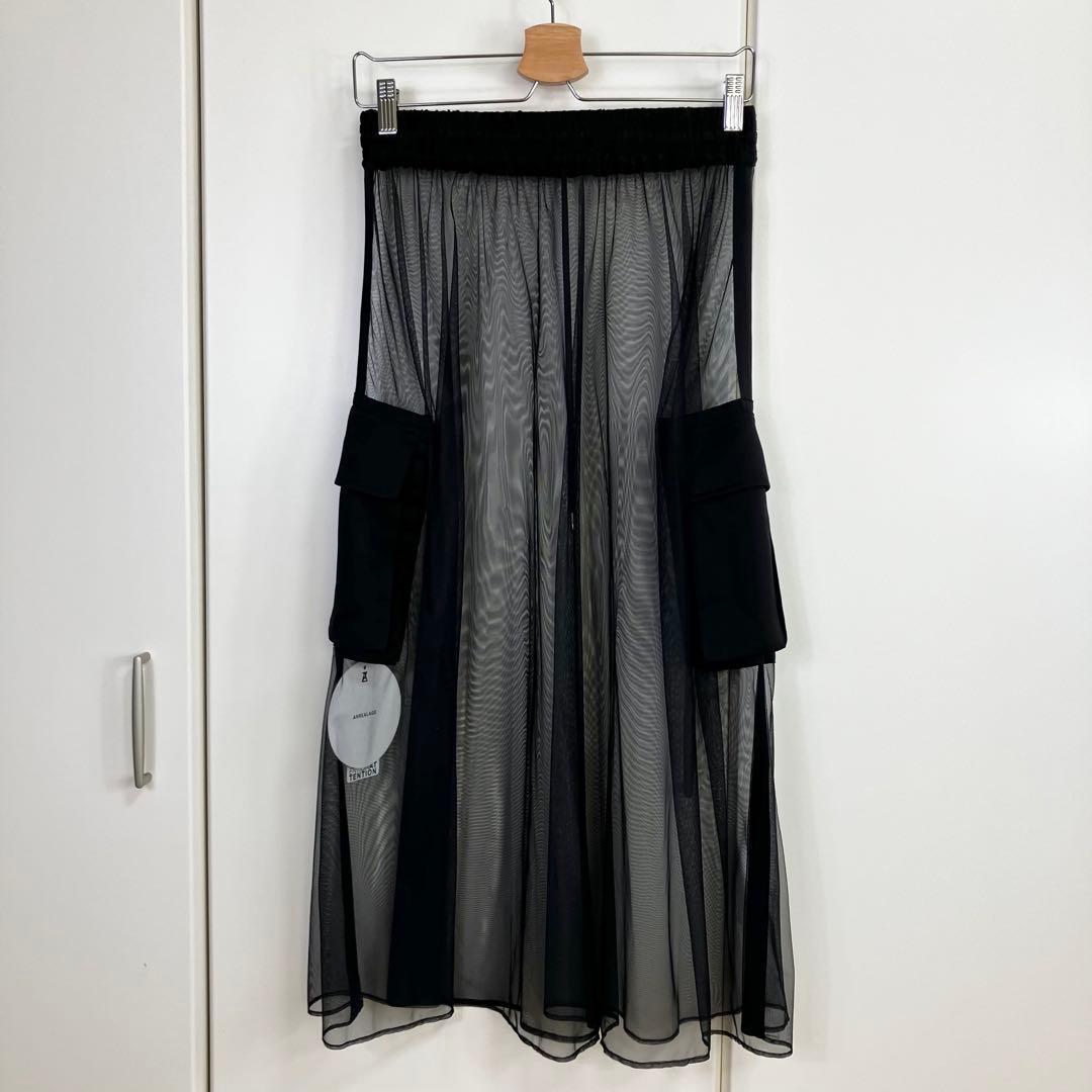 新品 24SS ANREALAGE インビジブルスカート ブラック 36