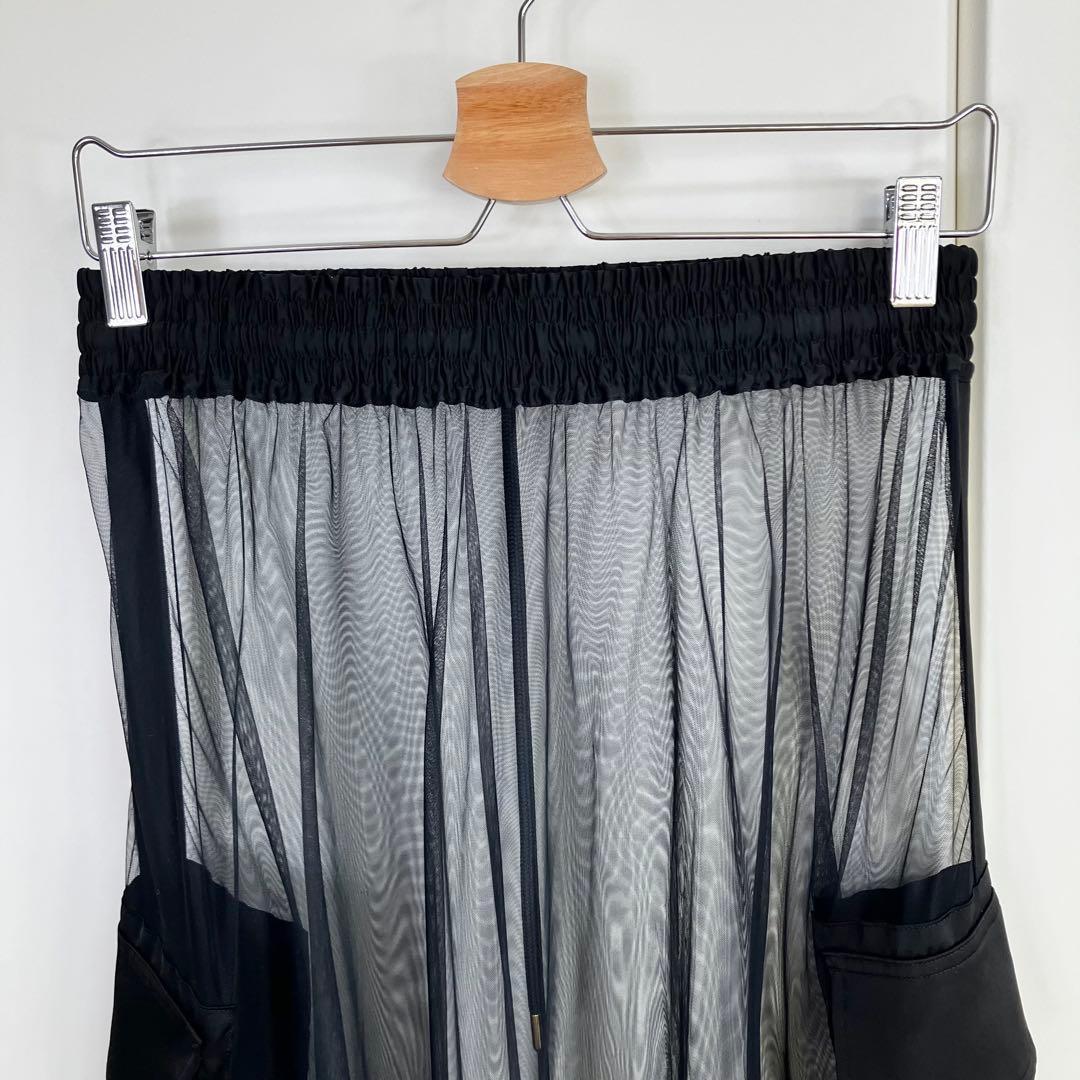 新品 24SS ANREALAGE インビジブルスカート ブラック 36