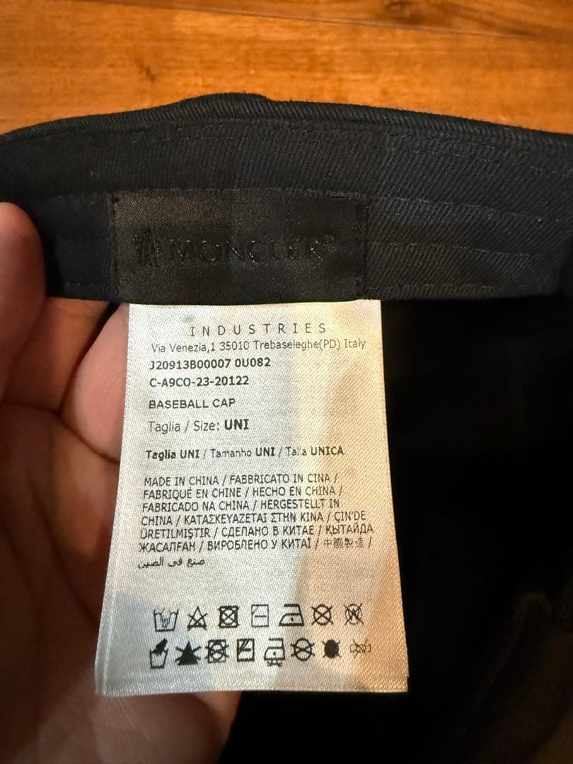 【美品】モンクレール　MONCLER キャップ　正規品