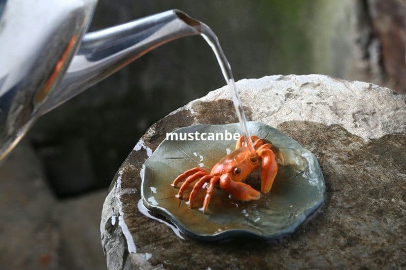 変色蟹 紫砂茶寵 茶道具 装飾品 工芸品 新品未使用品