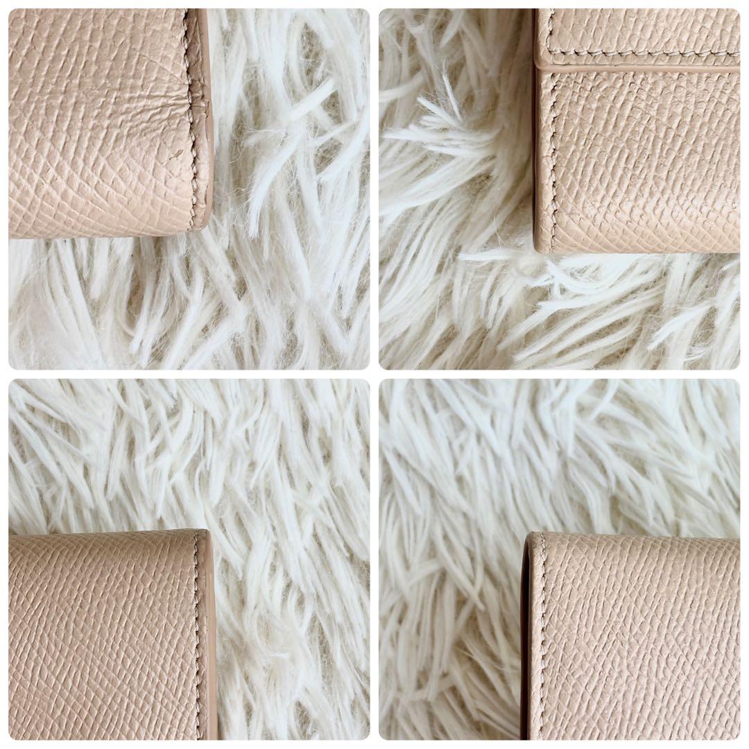 CELINE セリーヌ 三つ折り財布 スモール トリフォールド レザー ベージュ
