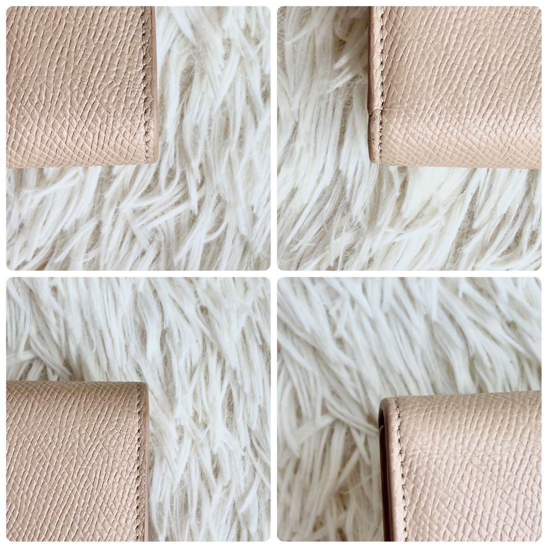 CELINE セリーヌ 三つ折り財布 スモール トリフォールド レザー ベージュ