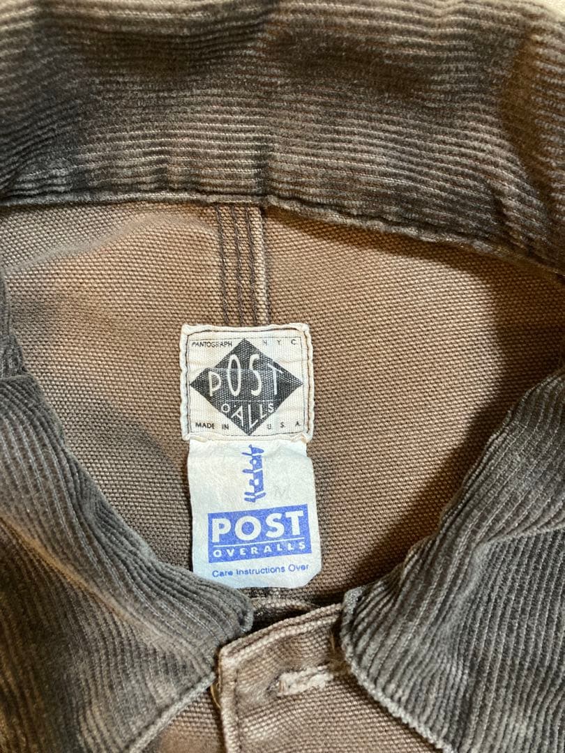 POST O'ALLS ポストオーバーオールズ カバーオール USA製　ブラウン