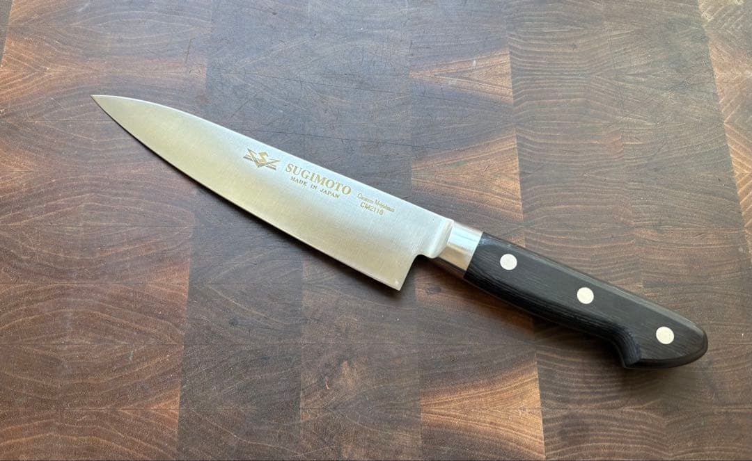 杉本 CM鋼 牛刀 180mm 包丁　CM2118 洋包丁　万能　未使用　ステン