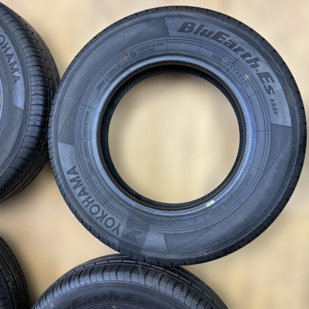 ヨコハマ　145/80R12 夏用タイヤ　2021年　4本(0-56)