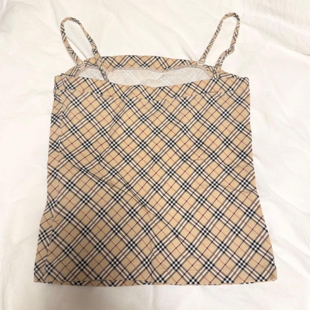 ♡BURBERRY ブルーレーベル　チェック柄キャミソール 38♡