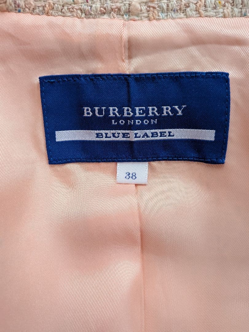 BURBERRY BLUE LABEL ツイードテーラードジャケット 38