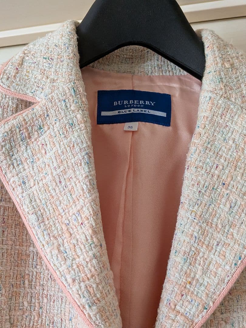 BURBERRY BLUE LABEL ツイードテーラードジャケット 38