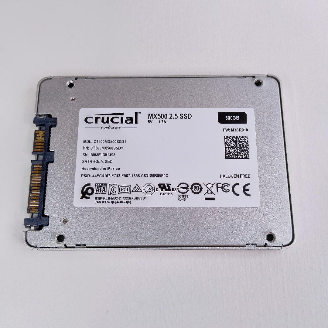 Crucial SSD 500GB MX500【使用731h】動作確認済
