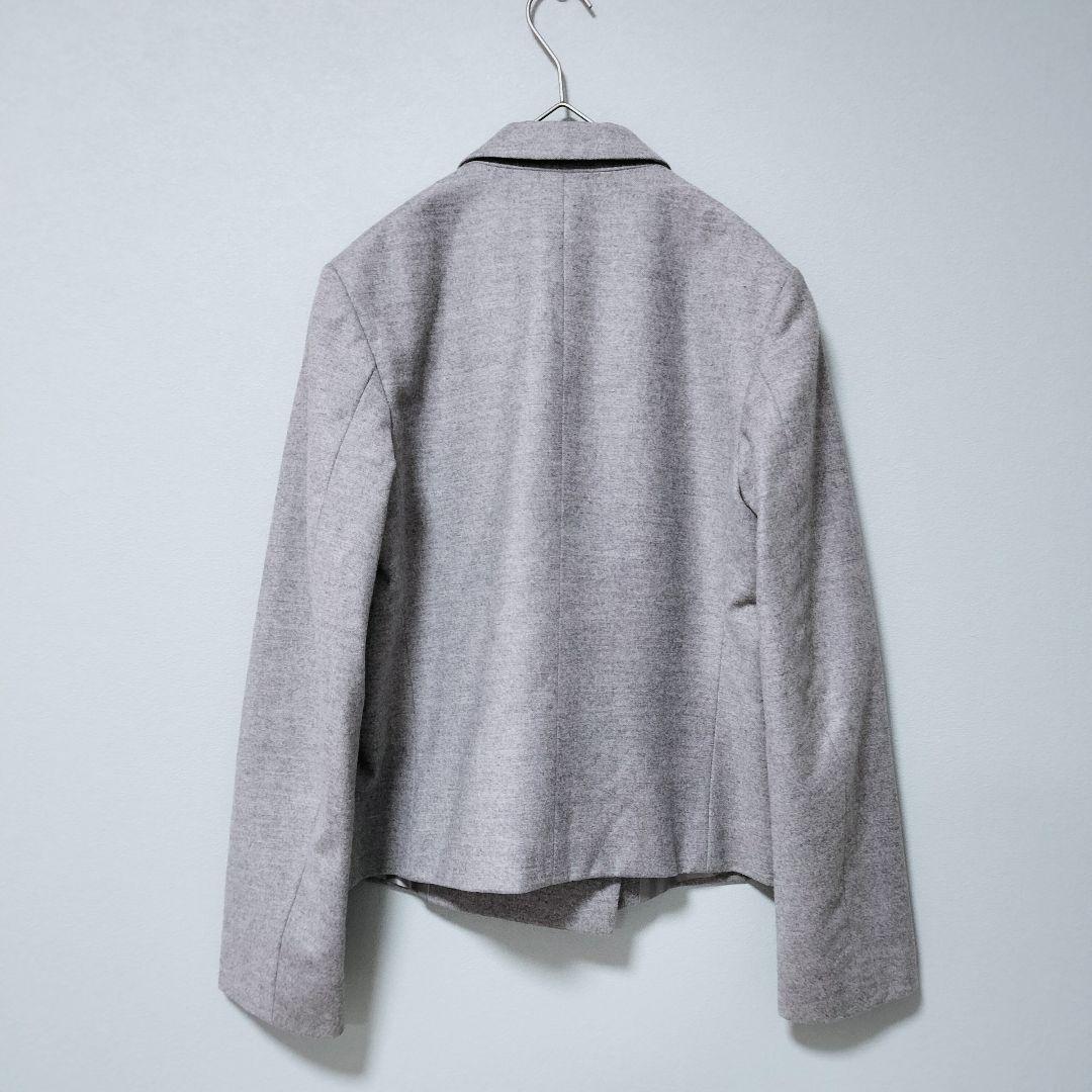 【値下げ交渉歓迎】 ジルサンダー ダブルブレストジャケット カシミヤ混 グレー