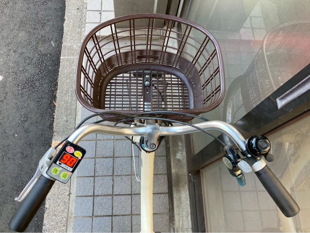 中古電動自転車 ヤマハ pasシオン 20インチ アイボリー 横浜 №3736