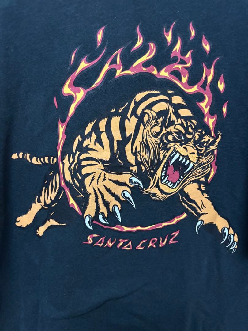 【希少】SANTA CRUZ サンタクルーズ サルバタイガー Tシャツ M 黒