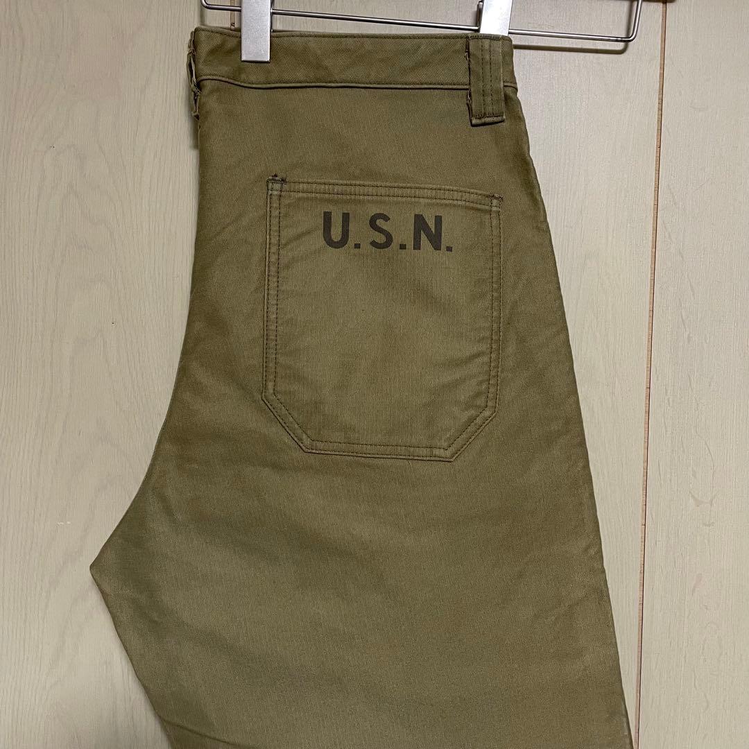 リアルマッコイズ U.S.N. N-1 デッキトラウザーズ Lサイズ