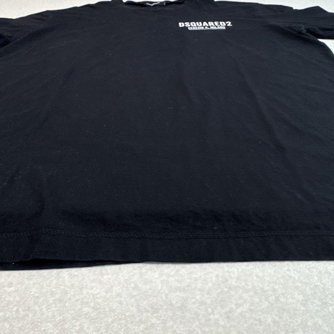 大きめサイズ美品⭐️DSQUARED2 ロゴTシャツ XXL ブラック