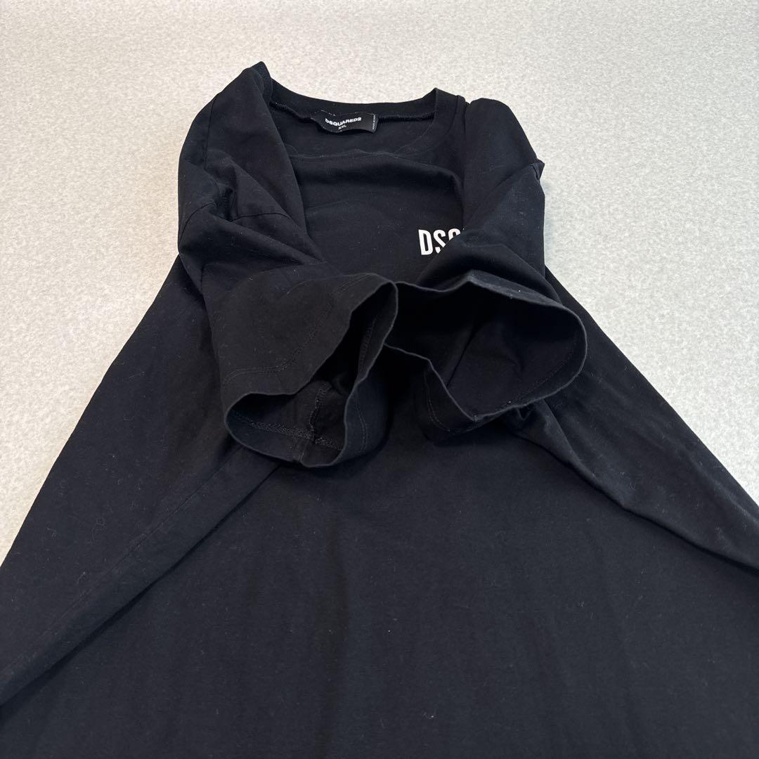 大きめサイズ美品⭐️DSQUARED2 ロゴTシャツ XXL ブラック