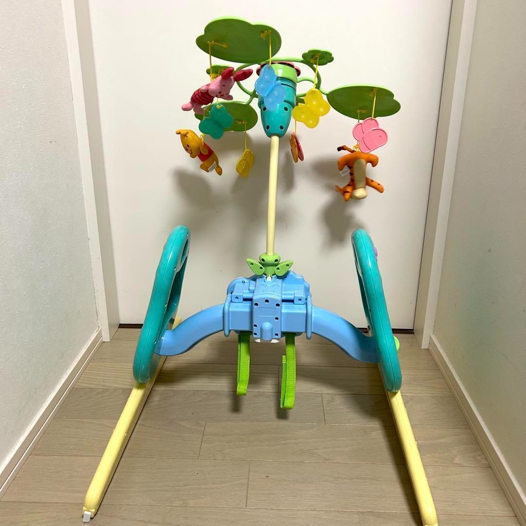 風の子様 付属品完備 えらべる回転6way ジムにへんしんメリー くまのプーさん