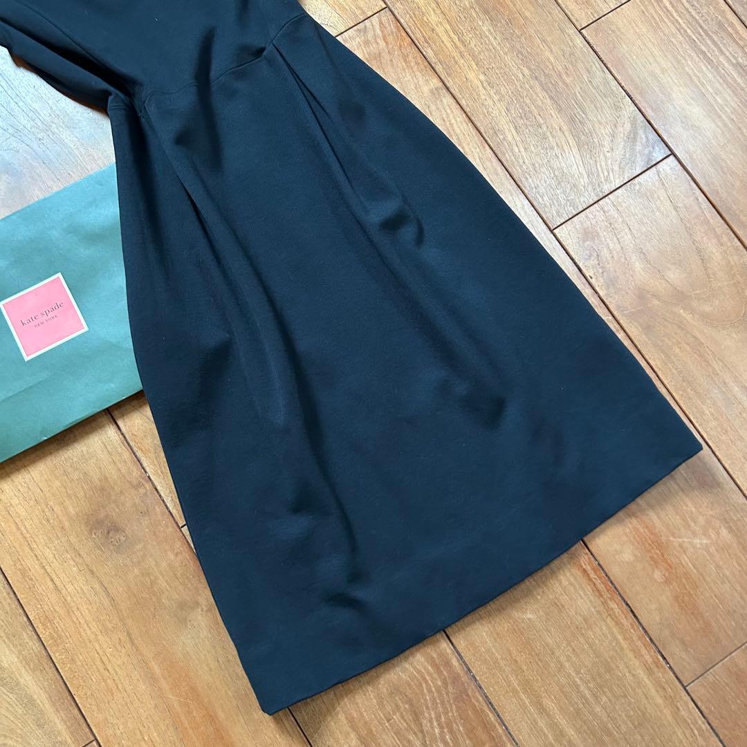 美品ケイトスペード　ワンピース　ブラック　リボン　Kate spade 4