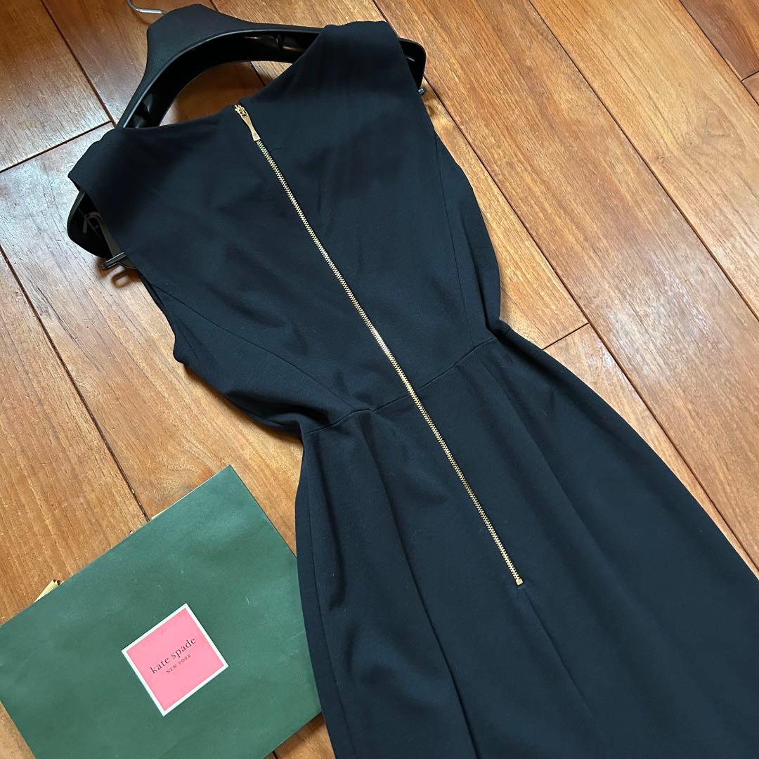 美品ケイトスペード　ワンピース　ブラック　リボン　Kate spade 4