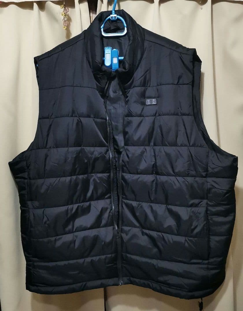 電熱ベスト　フード取外し可能　バッテリー付　男女兼用　9XL 1度着用のみ