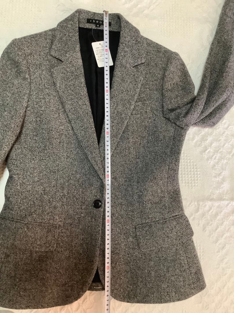 未使用品　theory テーラードジャケット　ウール.アンゴラ.カシミヤ混