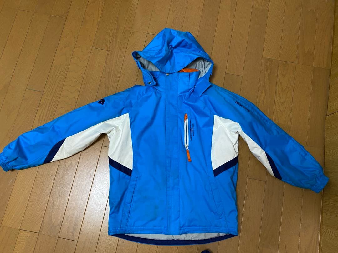 DESCENTE スキーウェア 子ども用 青/白