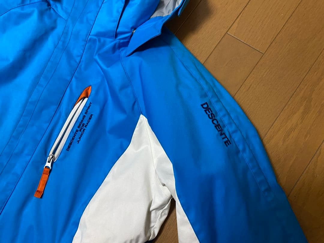 DESCENTE スキーウェア 子ども用 青/白