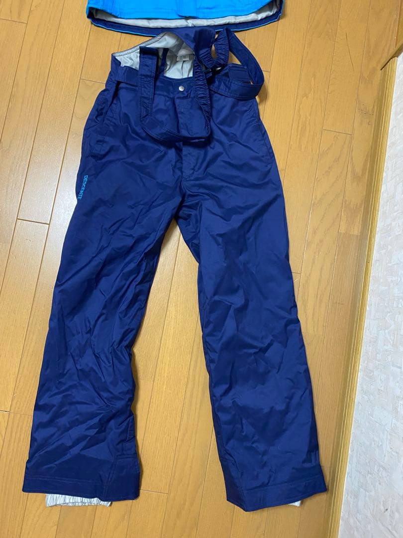 DESCENTE スキーウェア 子ども用 青/白