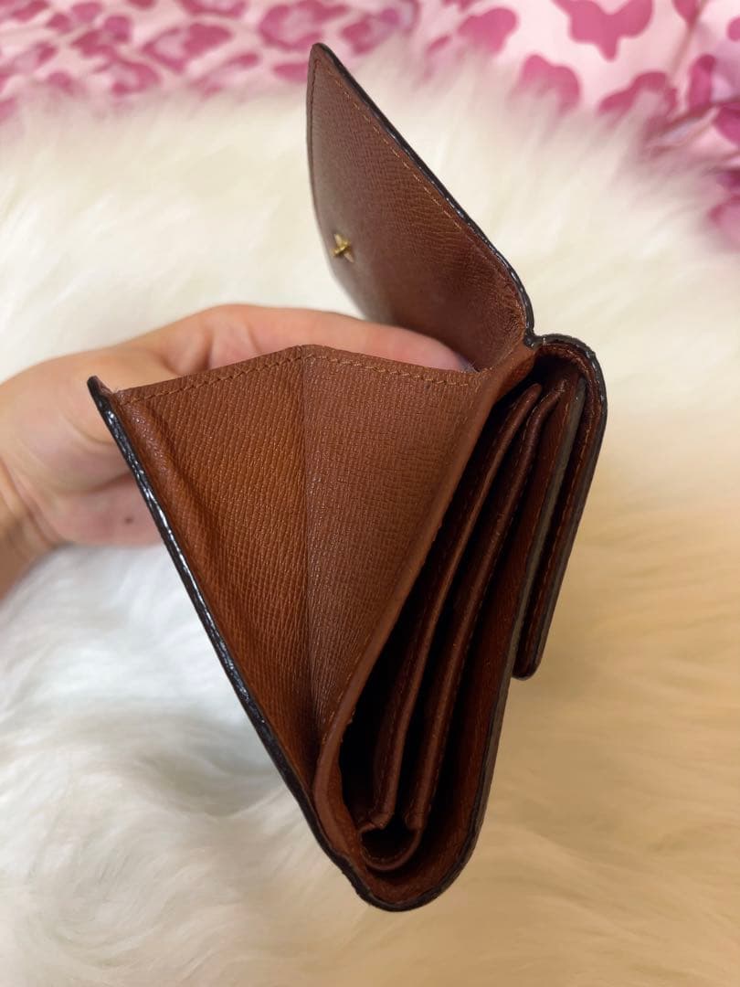 ルイヴィトン ポルトモネ ビエ カルトクレディ モノグラム 三つ折り財布 美品