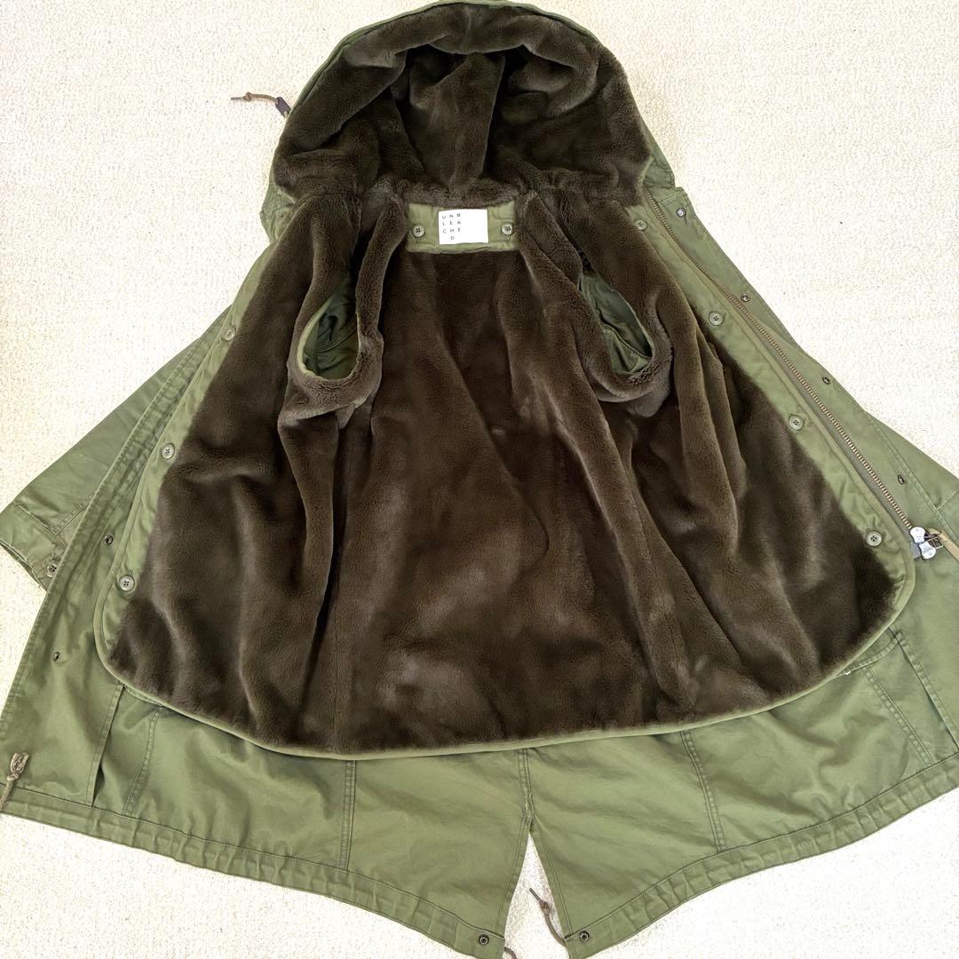 UNBLEACHED VENTILE モッズコート　フードボアベストライナー付き
