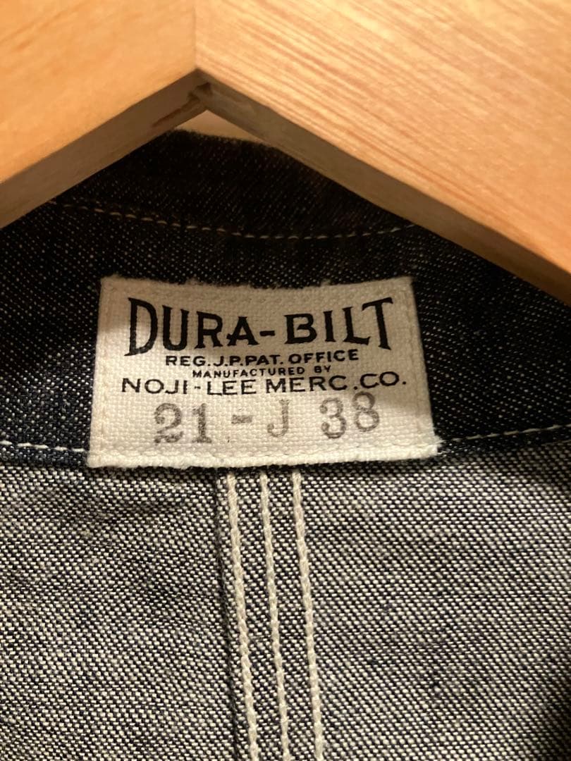 DURA-BILT JACKETS\" 21-J 10oz カバーオール