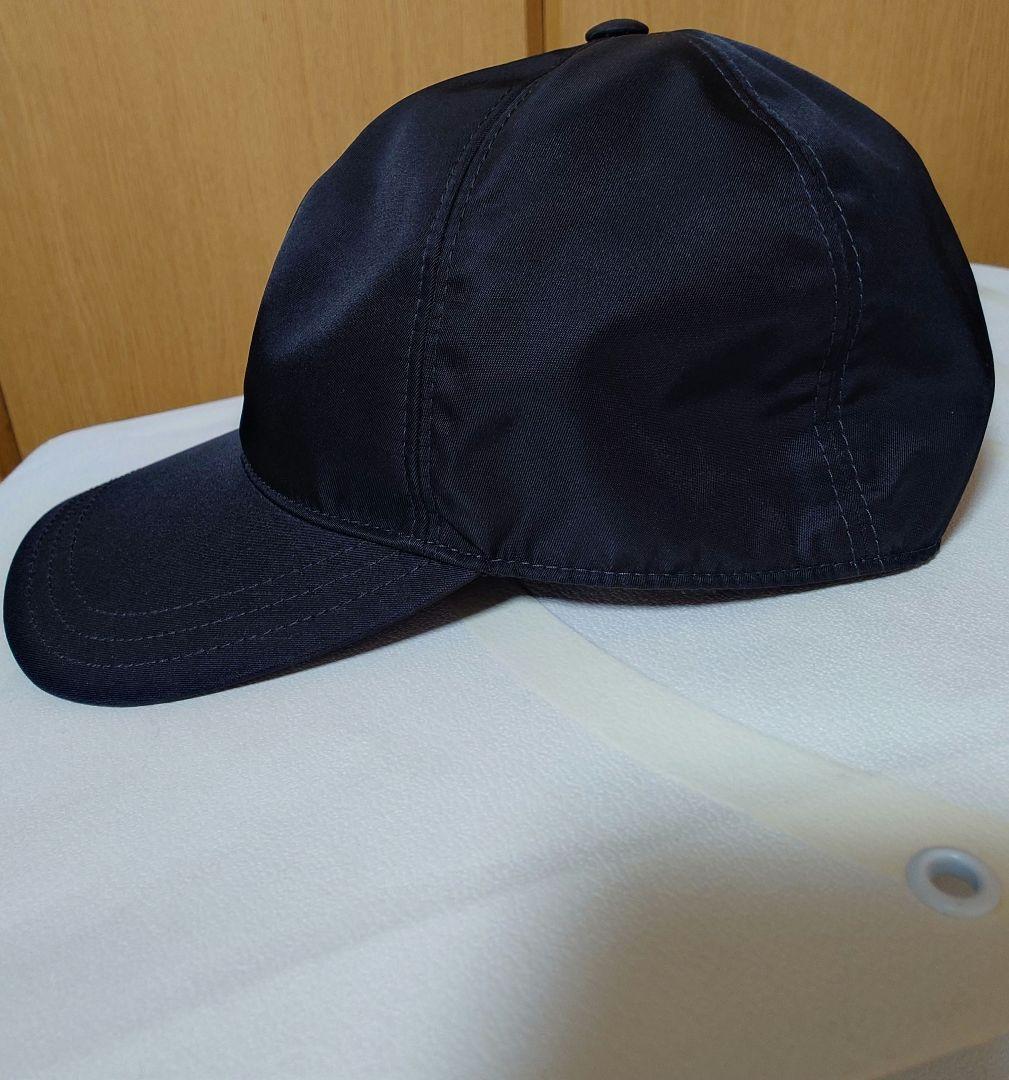 PRADA 黒 ナイロンキャップ　XL