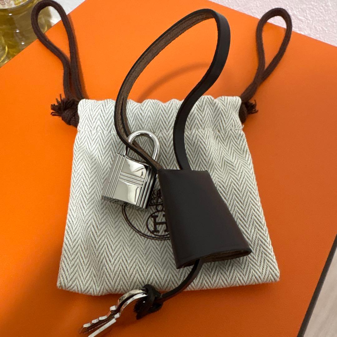 HERMÈS エルメス　カデナ パドロック/南京錠+鍵2本■シルバー　163