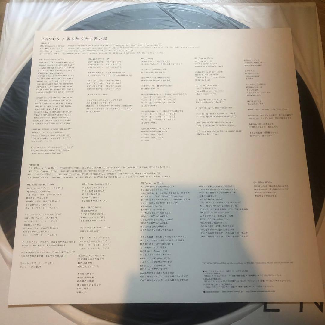 RAVEN 限り無く赤に近い黒 レコード盤LP