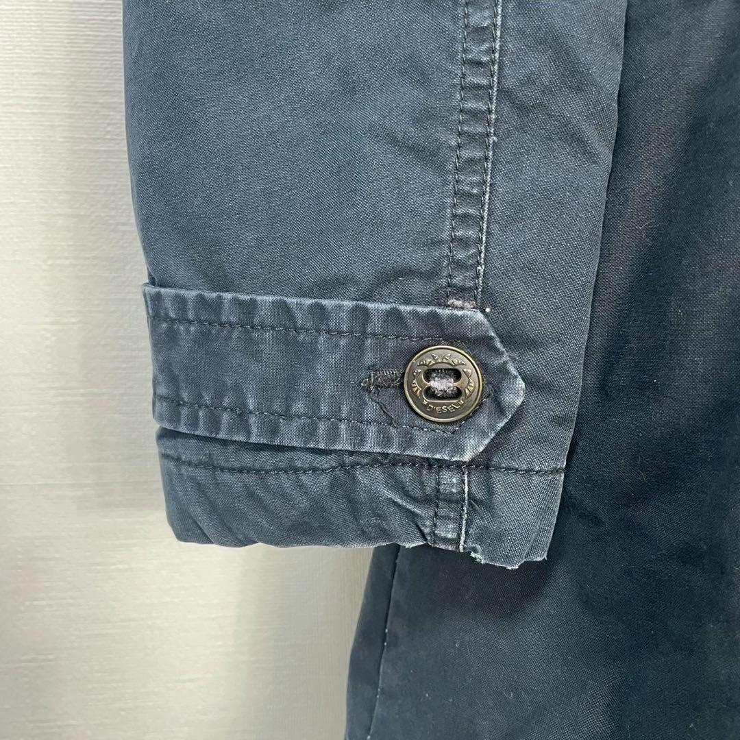 y2k❤️ 00s DIESEL ファー フード デカボタン モッズコート